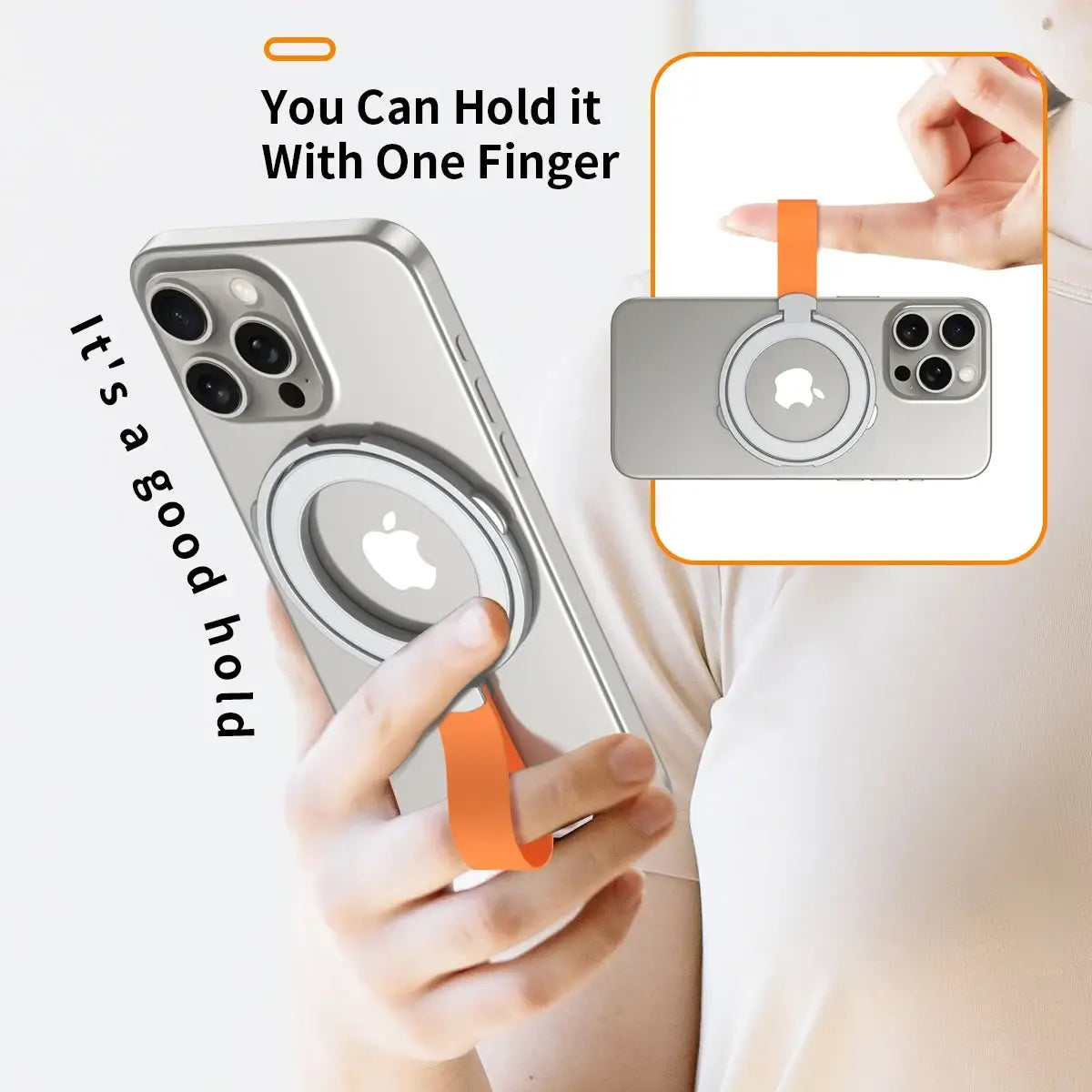 MagneticSafe Phone Holder Compatible with iPhone 12 13 14 15 Series